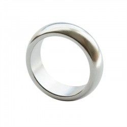 Anillo Pk Plateado Curvado
